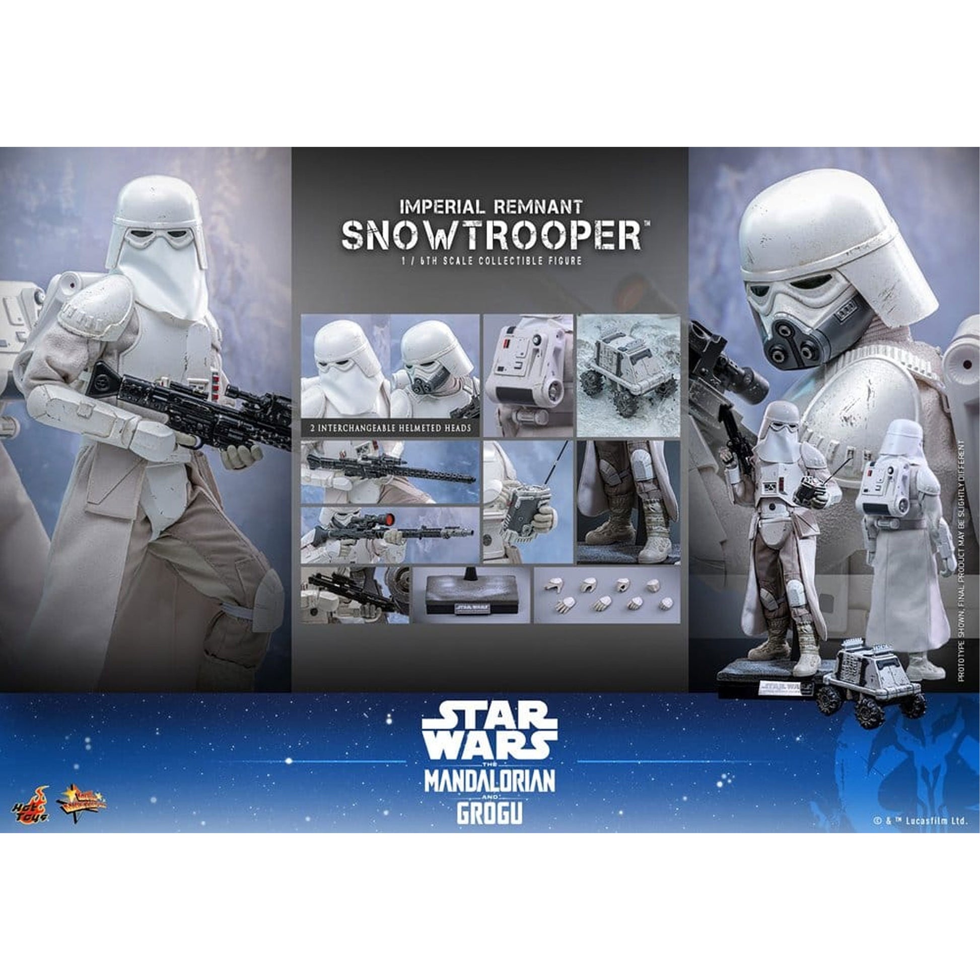 Star Wars: The Mandalorian & Grogu Movie Masterpiece 1/6 Imperial Remnant Snowtrooper -Action Figure