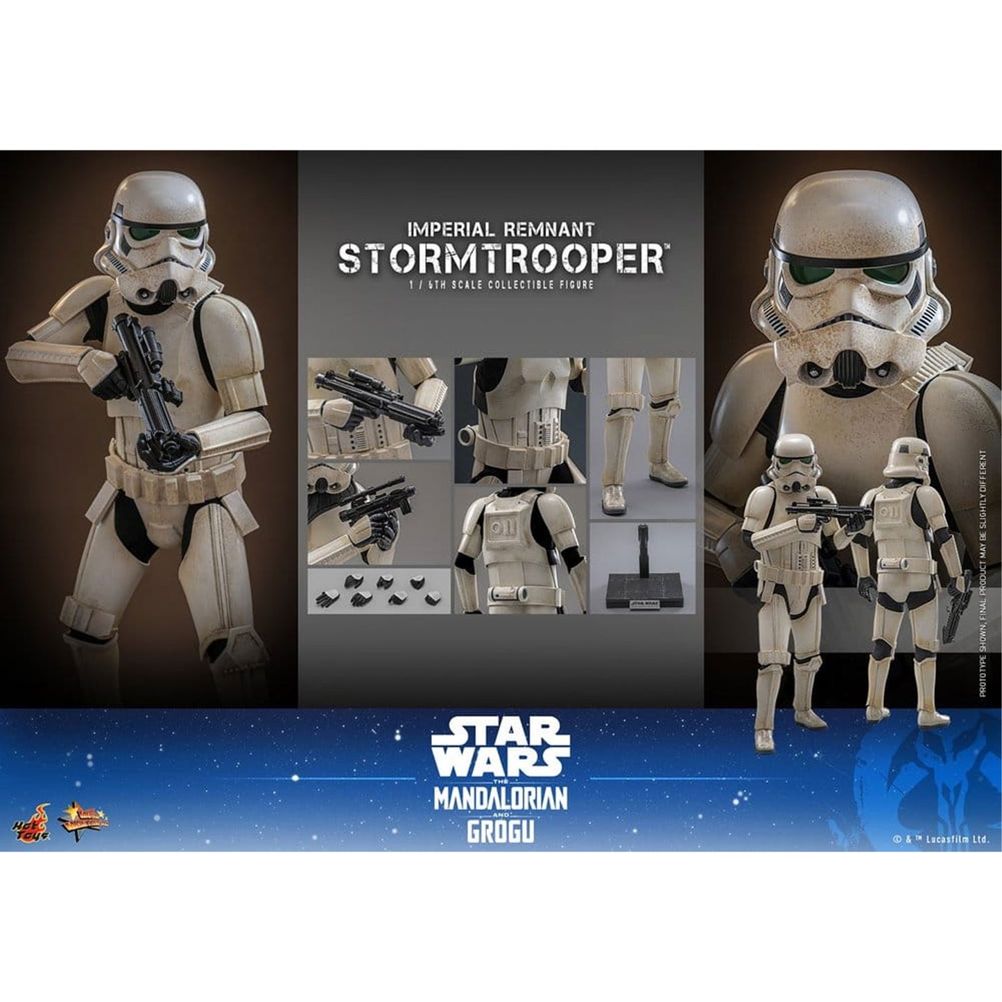 Star Wars: The Mandalorian & Grogu Movie Masterpiece 1/6 Imperial Remnant Stormtrooper -Action Figure