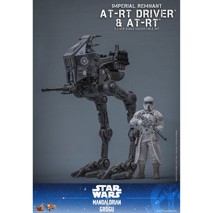Star Wars: The Mandalorian & Grogu Movie Masterpiece Set 1/6 Imperial Remnant AT-RT Driver & AT-RT -Action Figure