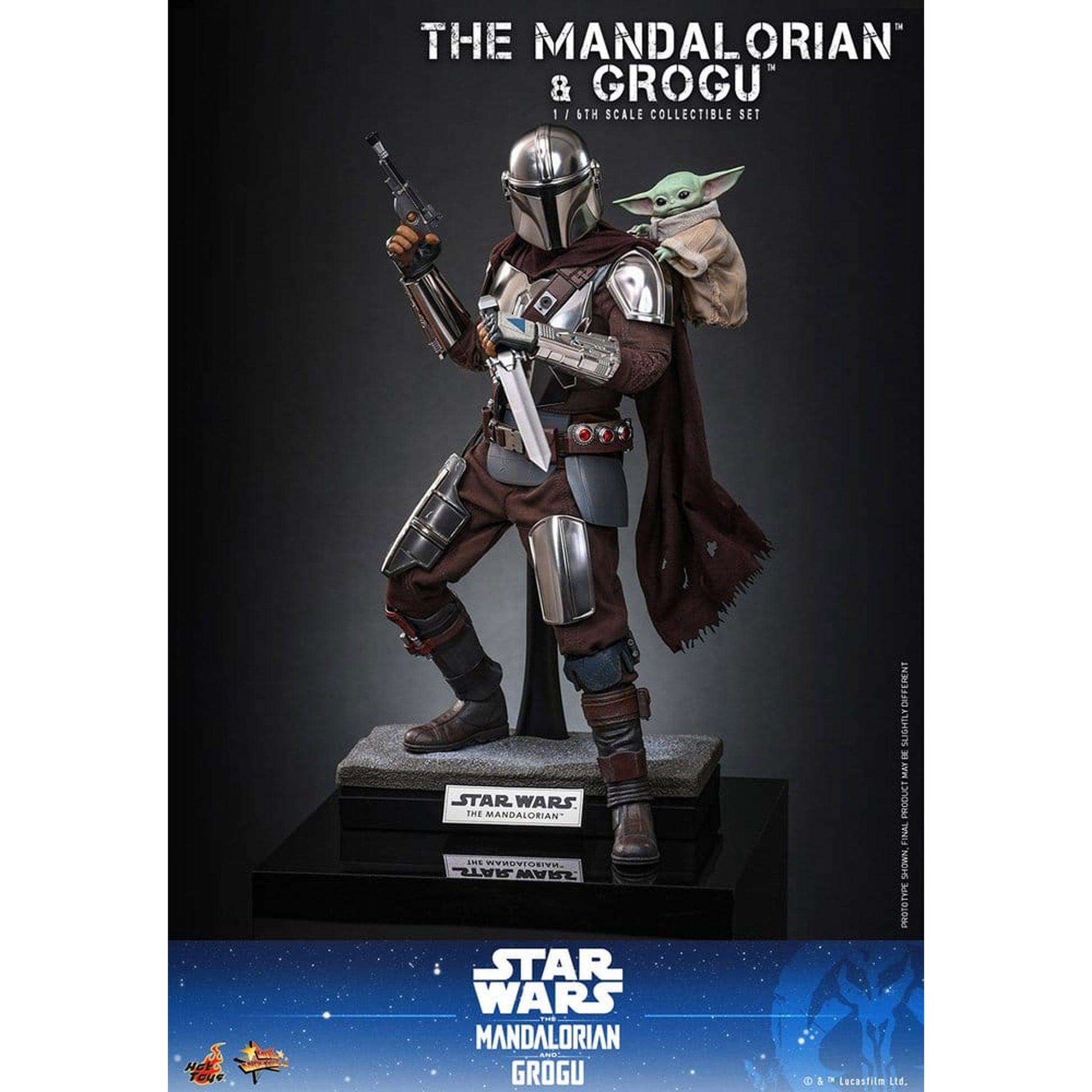 Star Wars: The Mandalorian & Grogu Movie Masterpiece 1/6 The Mandalorian and Grogu -Action Figure