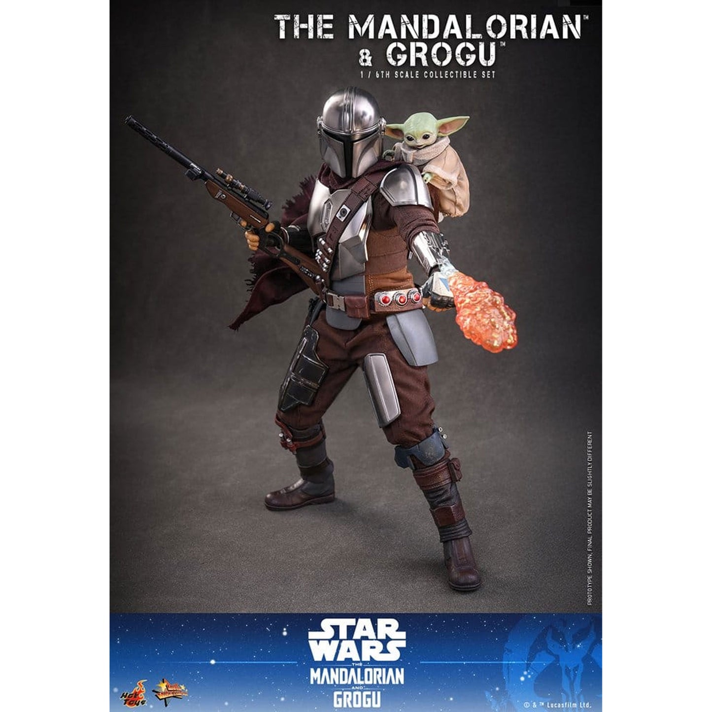 Star Wars: The Mandalorian & Grogu Movie Masterpiece 1/6 The Mandalorian and Grogu -Action Figure