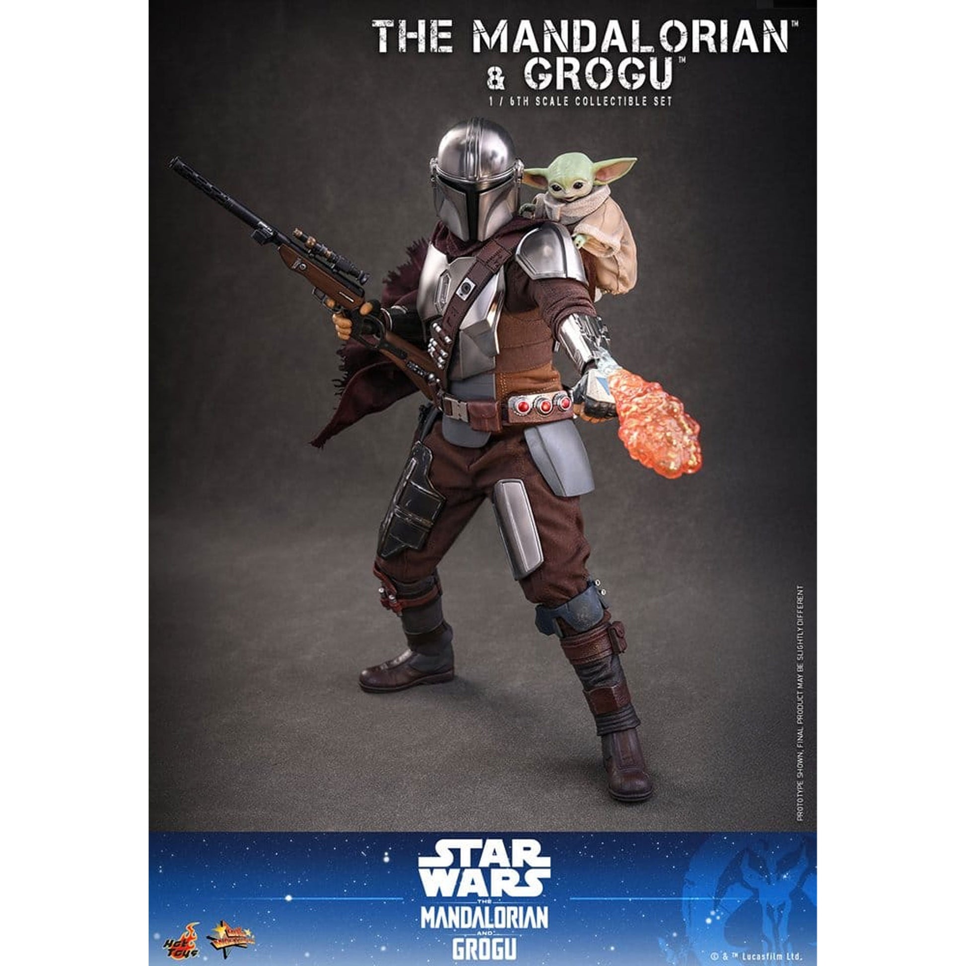Star Wars: The Mandalorian & Grogu Movie Masterpiece 1/6 The Mandalorian and Grogu -Action Figure