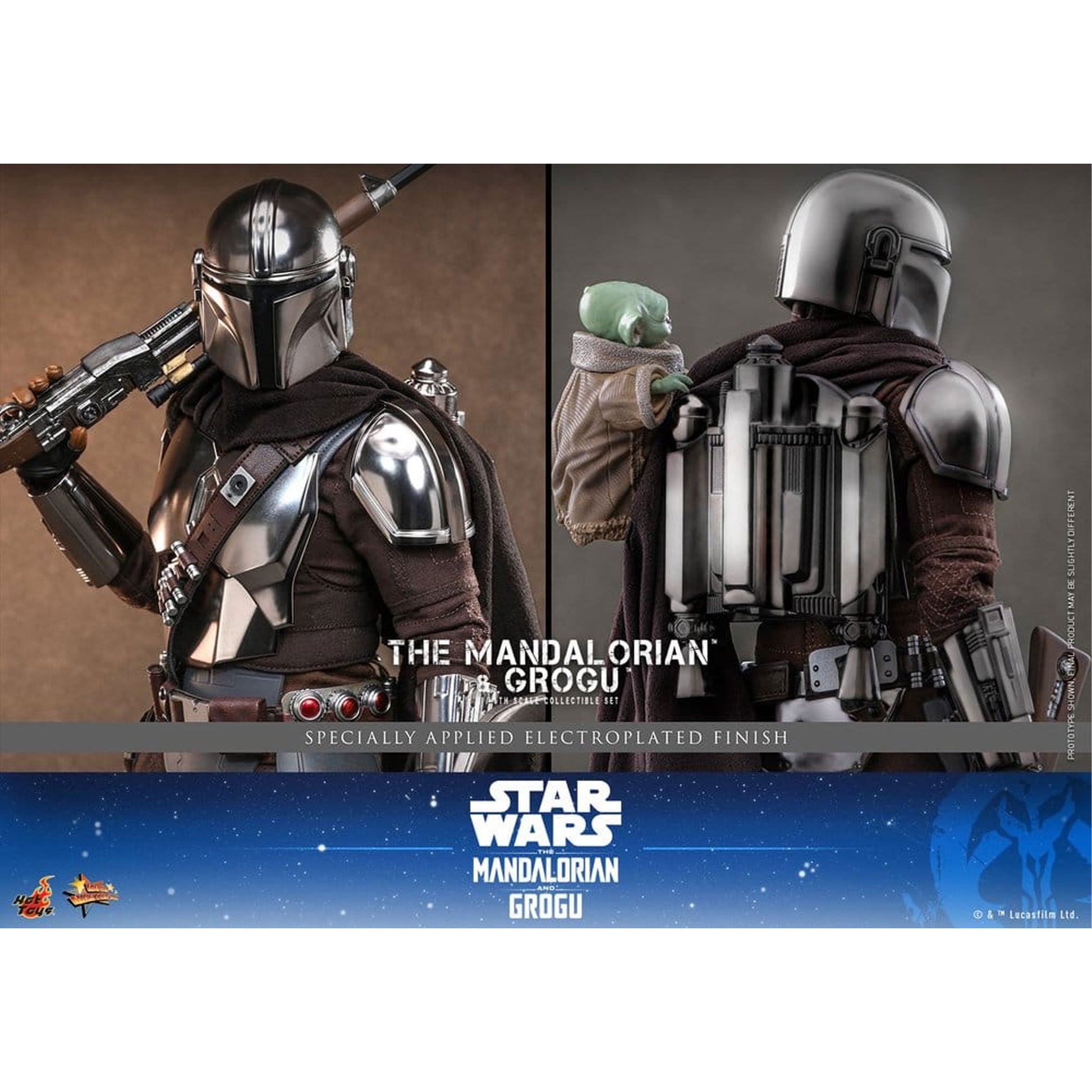 Star Wars: The Mandalorian & Grogu Movie Masterpiece 1/6 The Mandalorian and Grogu -Action Figure