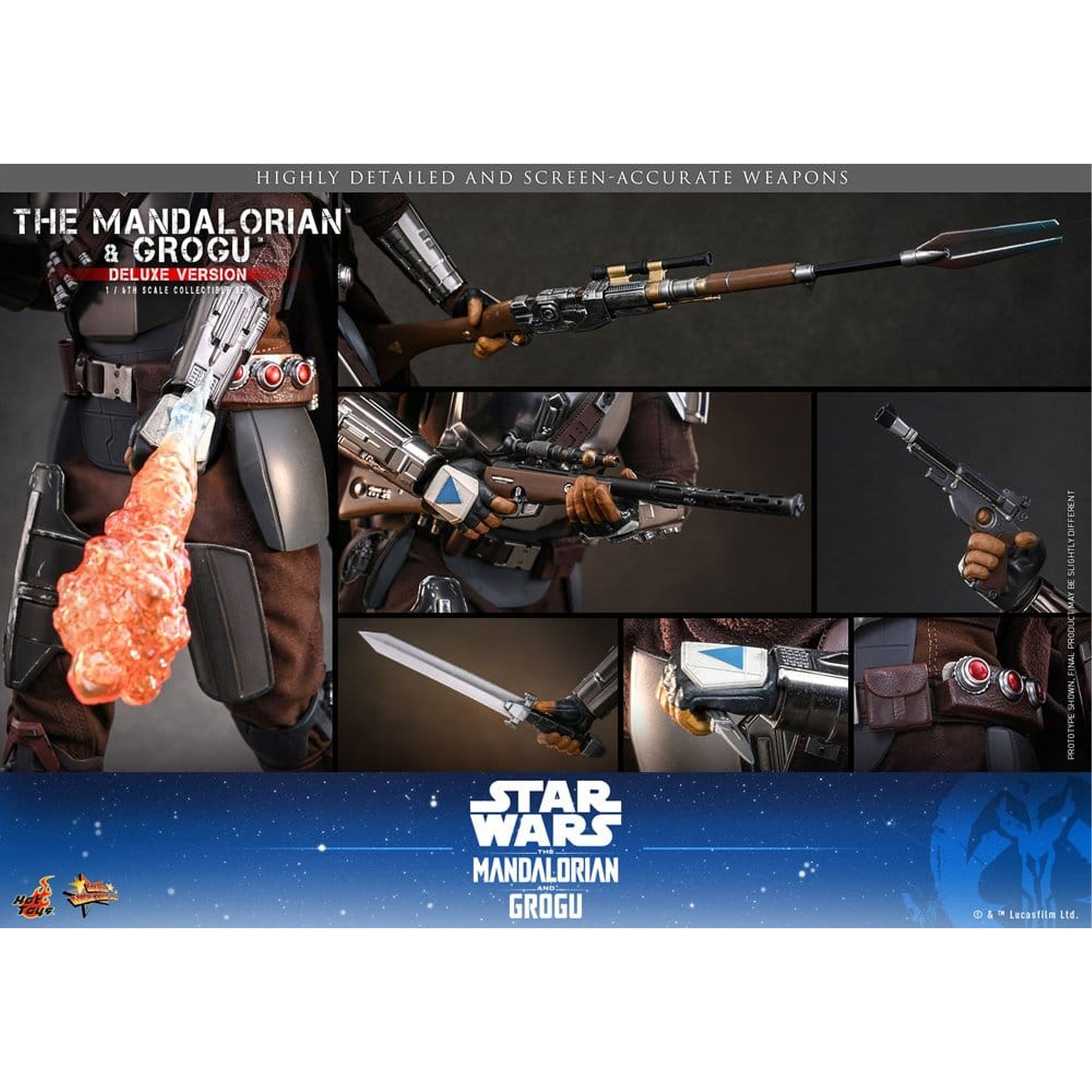 Star Wars: The Mandalorian & Grogu Movie Masterpiece 1/6 The Mandalorian and Grogu (Deluxe Version) -Action Figure