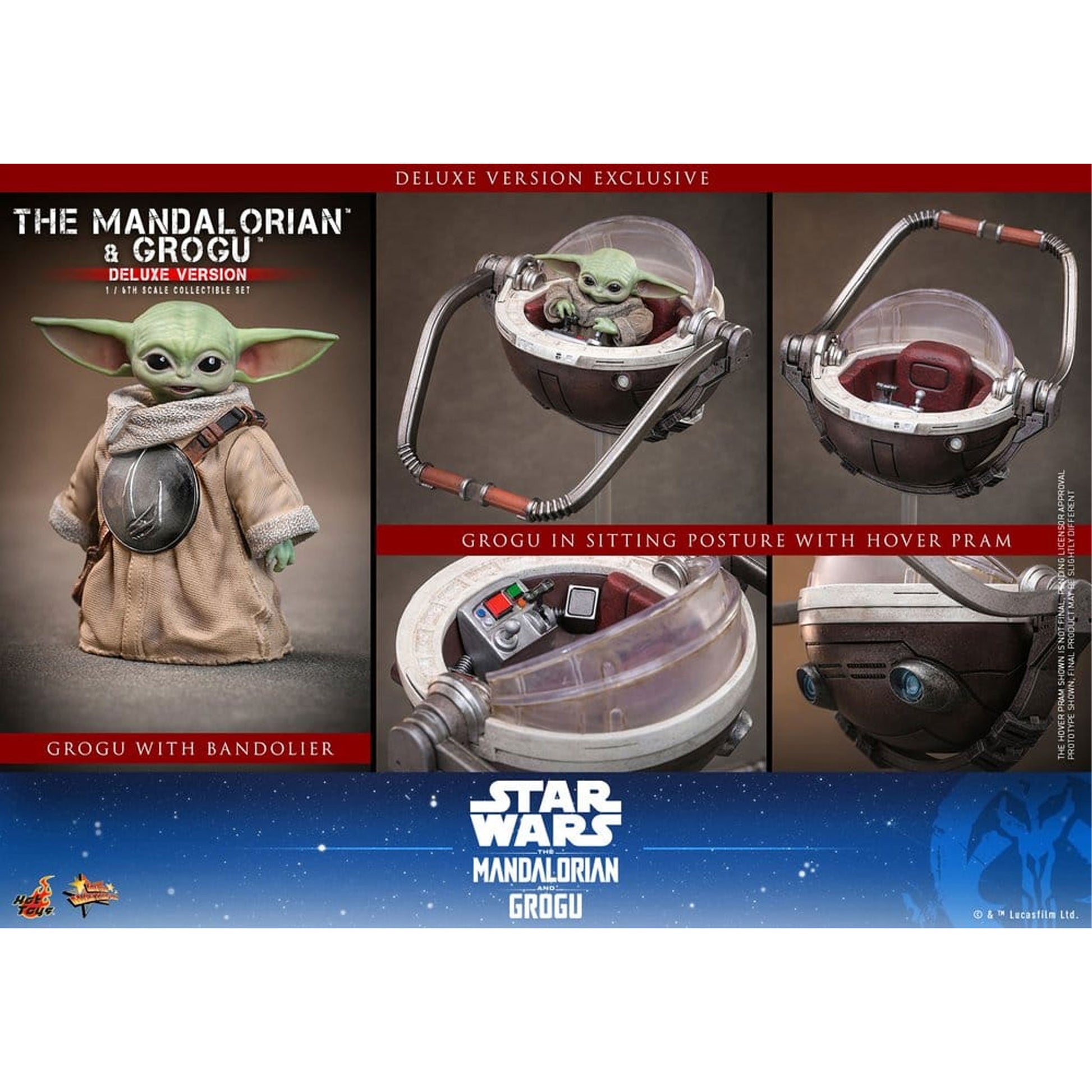 Star Wars: The Mandalorian & Grogu Movie Masterpiece 1/6 The Mandalorian and Grogu (Deluxe Version) -Action Figure