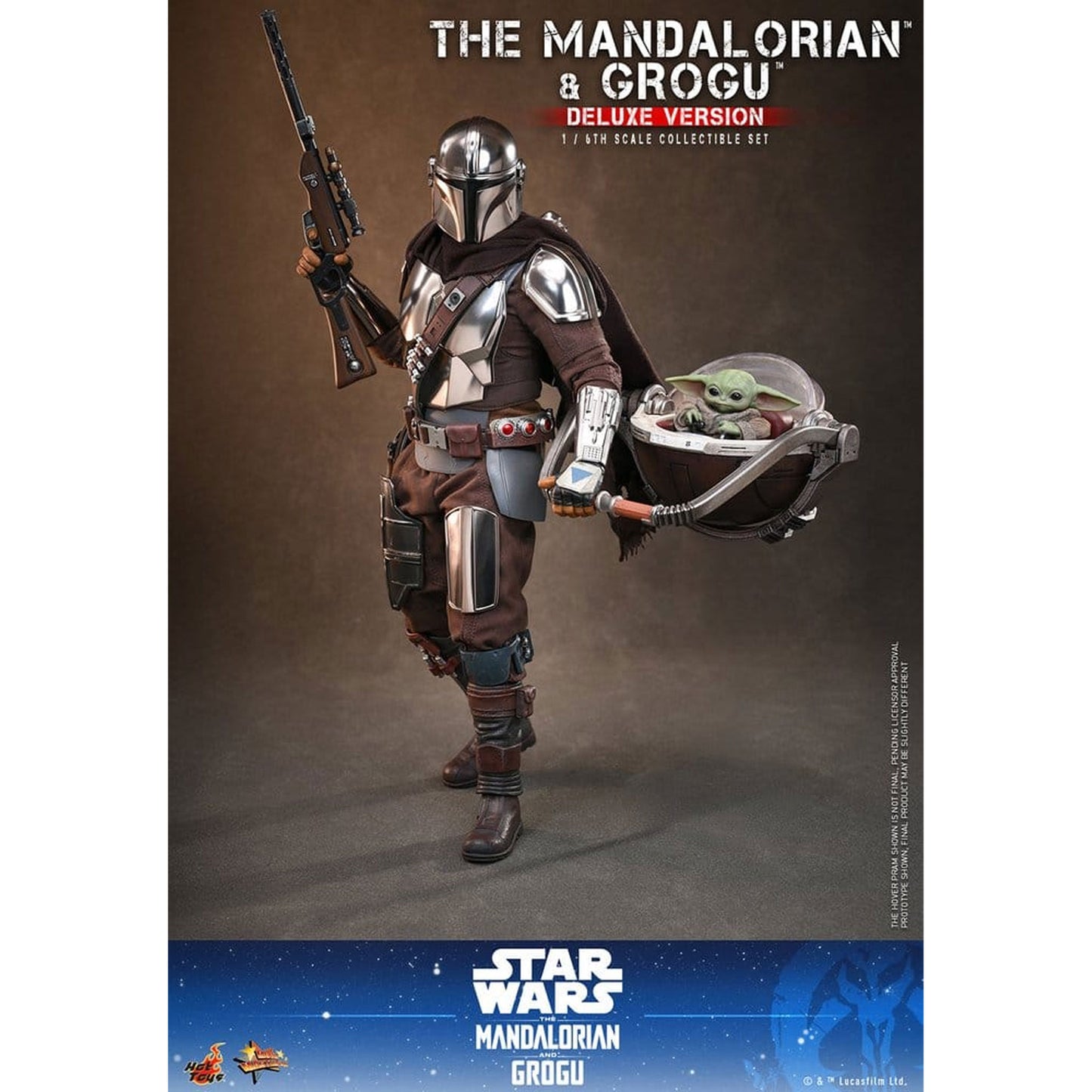 Star Wars: The Mandalorian & Grogu Movie Masterpiece 1/6 The Mandalorian and Grogu (Deluxe Version) -Action Figure