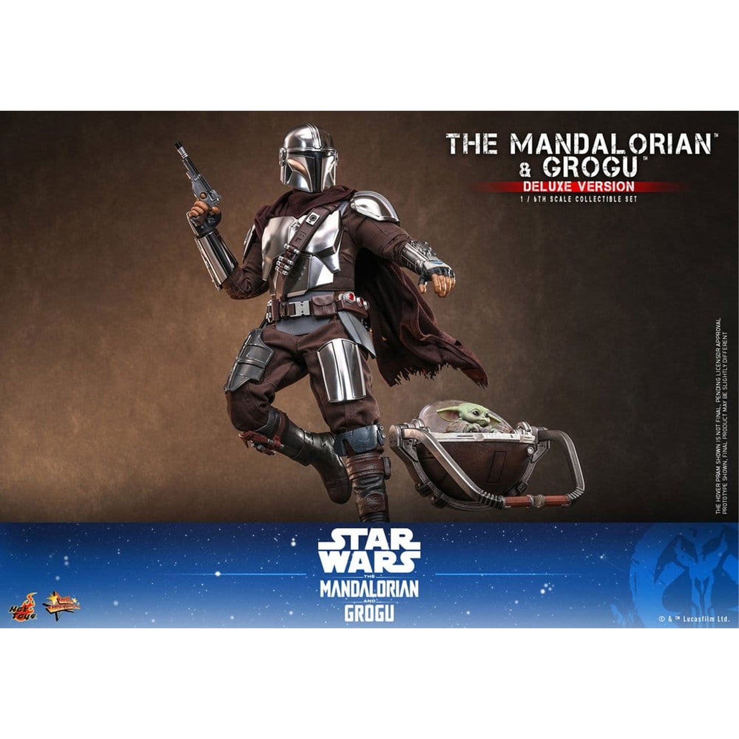 Star Wars: The Mandalorian & Grogu Movie Masterpiece 1/6 The Mandalorian and Grogu (Deluxe Version) -Action Figure