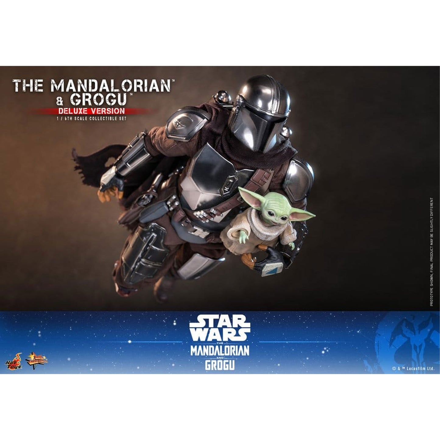 Star Wars: The Mandalorian & Grogu Movie Masterpiece 1/6 The Mandalorian and Grogu (Deluxe Version) -Action Figure
