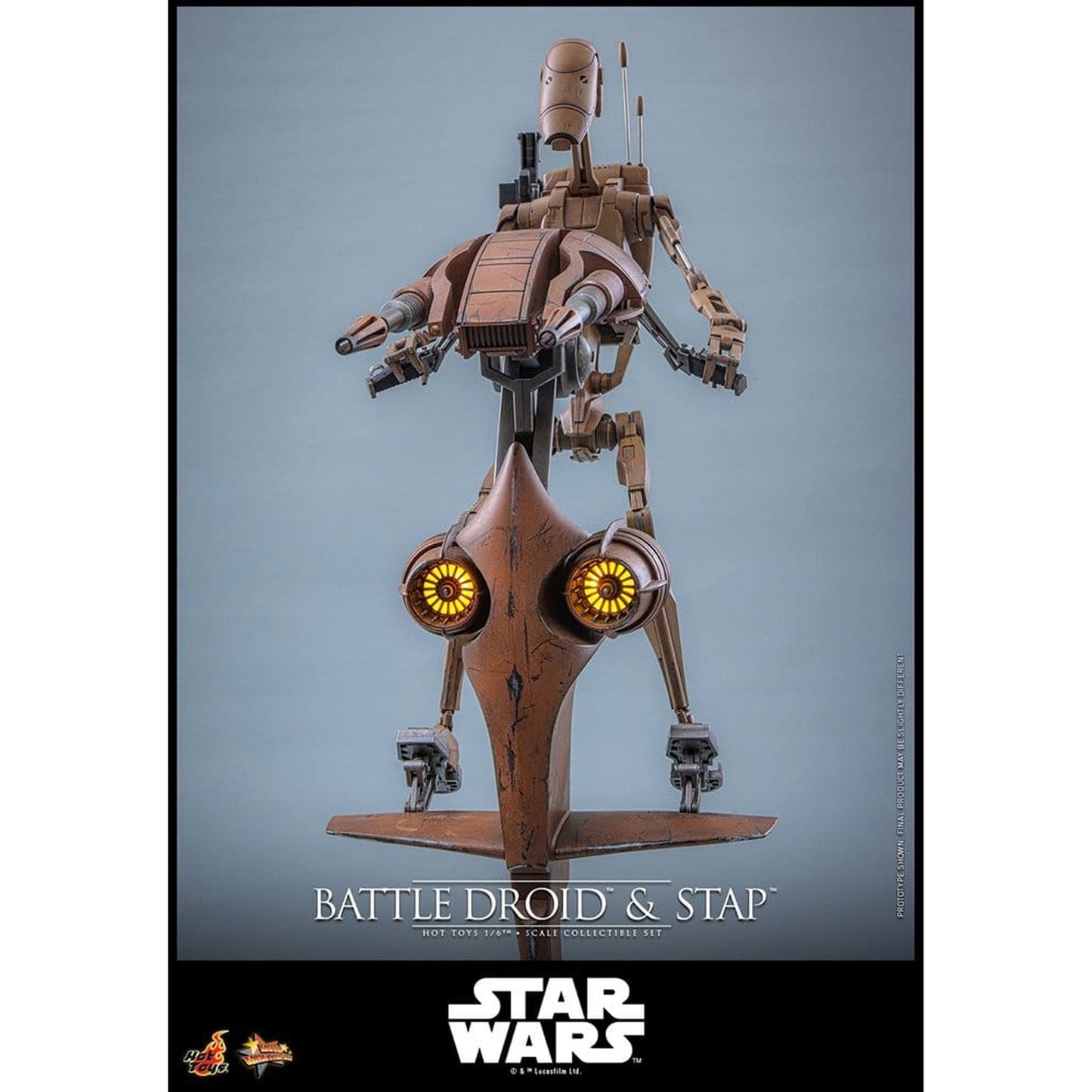 Star Wars: The Phantom Menace Movie Masterpiece 1/6 Battle Droid & STAP -Action Figure Set