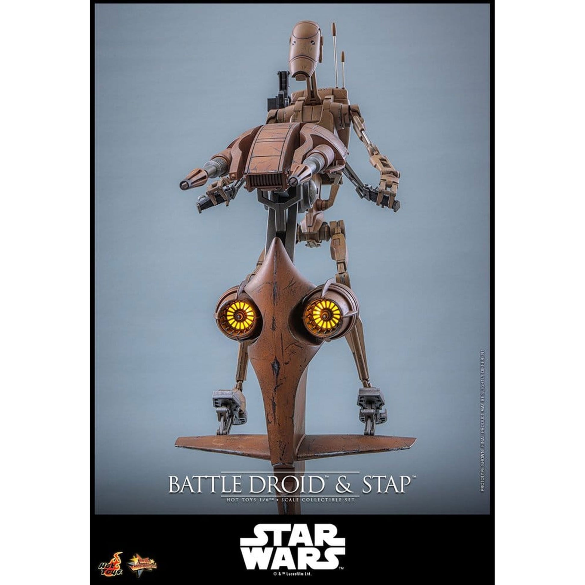 Star Wars: The Phantom Menace Movie Masterpiece 1/6 Battle Droid & STAP -Action Figure Set