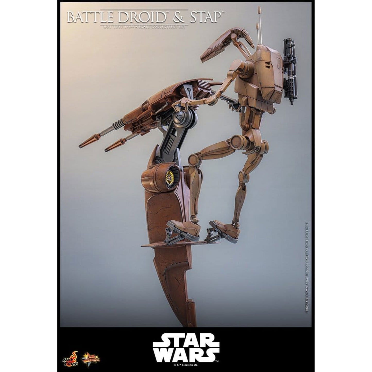 Star Wars: The Phantom Menace Movie Masterpiece 1/6 Battle Droid & STAP -Action Figure Set