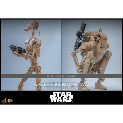 Star Wars: The Phantom Menace Movie Masterpiece 1/6 Battle Droid & STAP -Action Figure Set