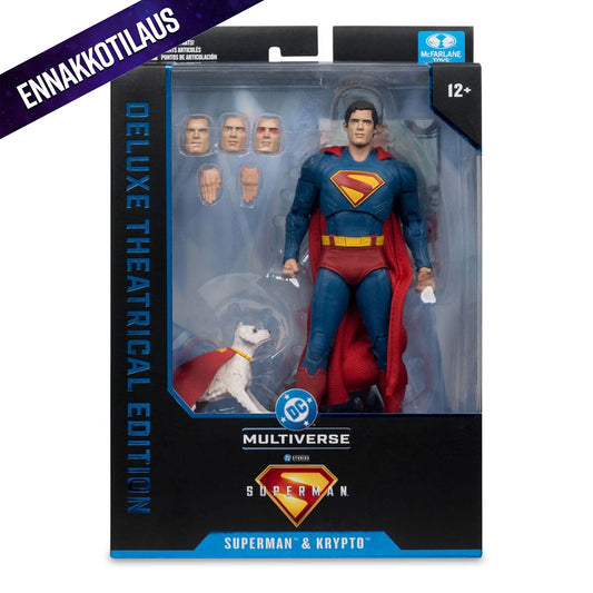 Superman (2025) DC Multiverse Deluxe Action Figure Superman with Krypto the Super Dog