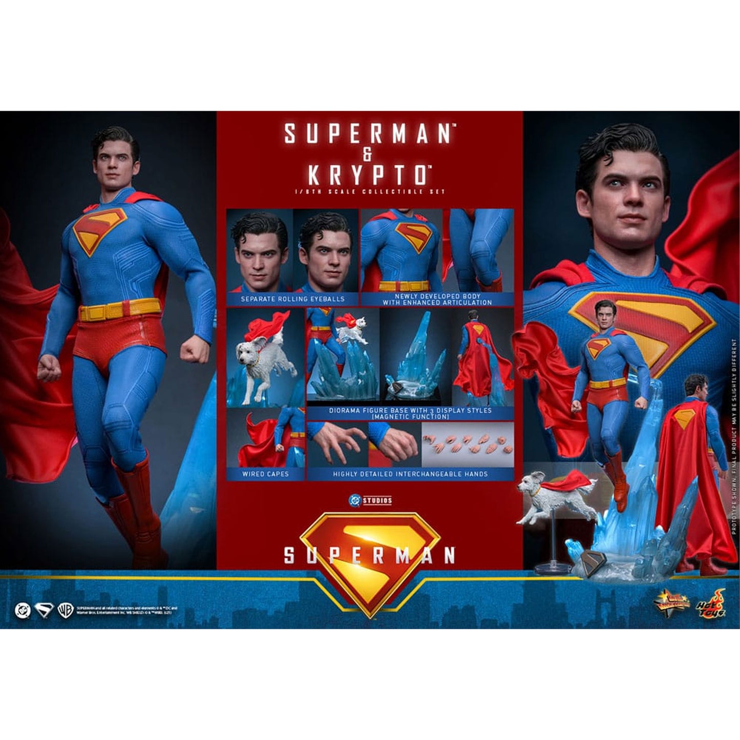 Superman (2025) Movie Masterpiece Action Figure 1/6 Superman & Krypto