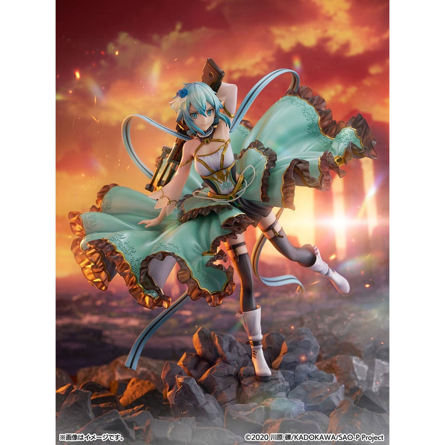 Sword Art Online SHIBUYA SCRAMBLE FIGURE 1/7 Sinon Crystal Dress Ver.