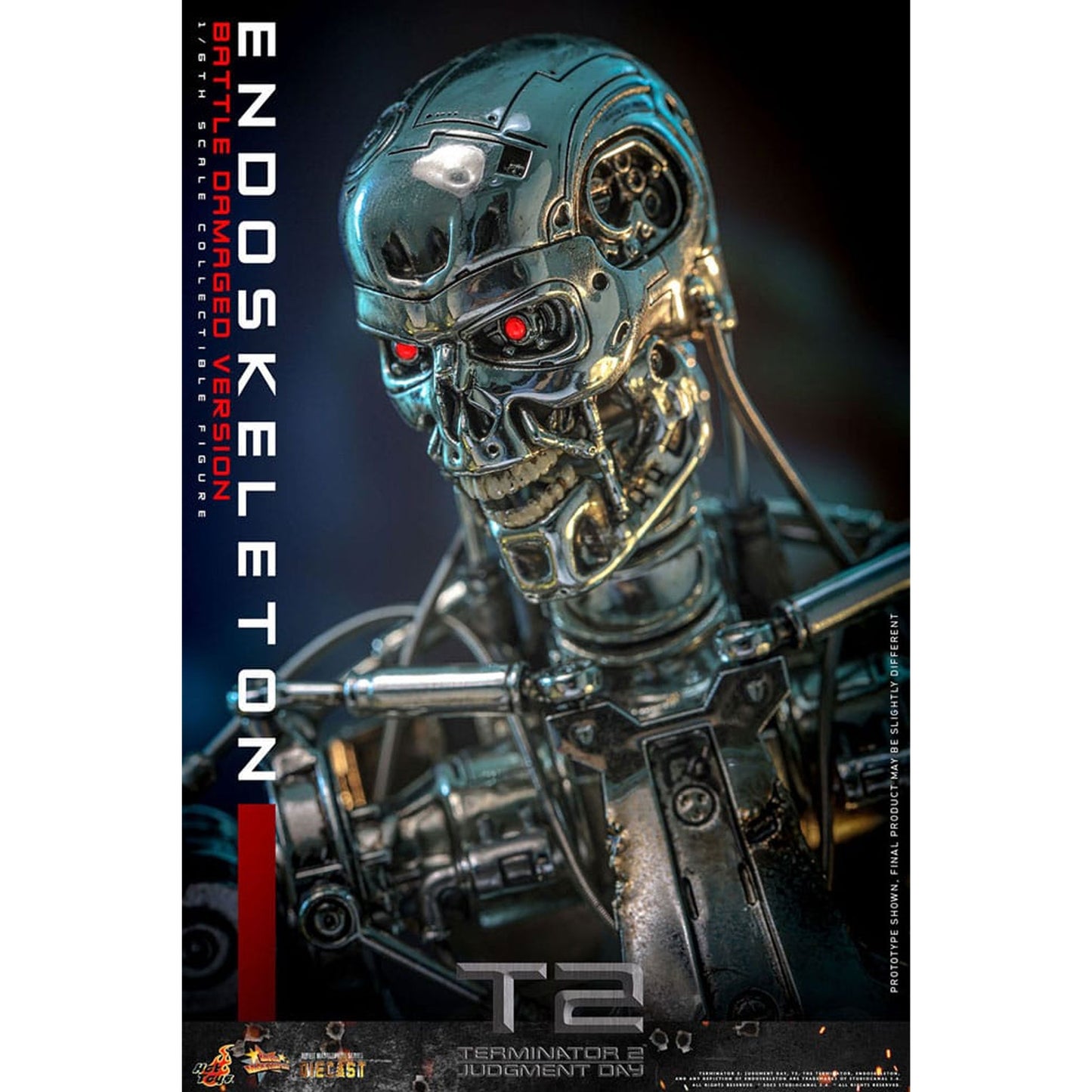 Terminator 2: Judgment Day Movie Masterpiece Action Figure 1/6 Endoskeleton (Battle Damaged Version)
