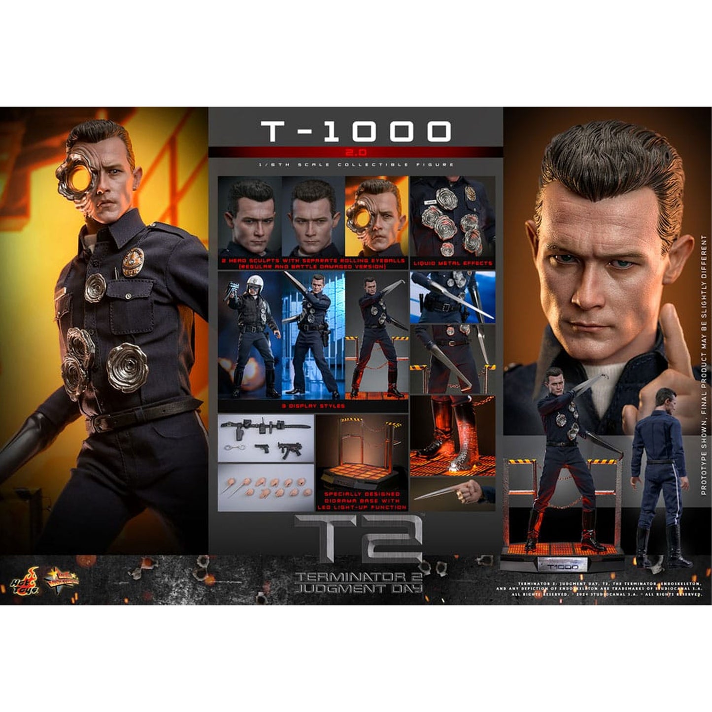 Terminator 2 Movie Masterpiece 1/6 T-1000 (2.0)