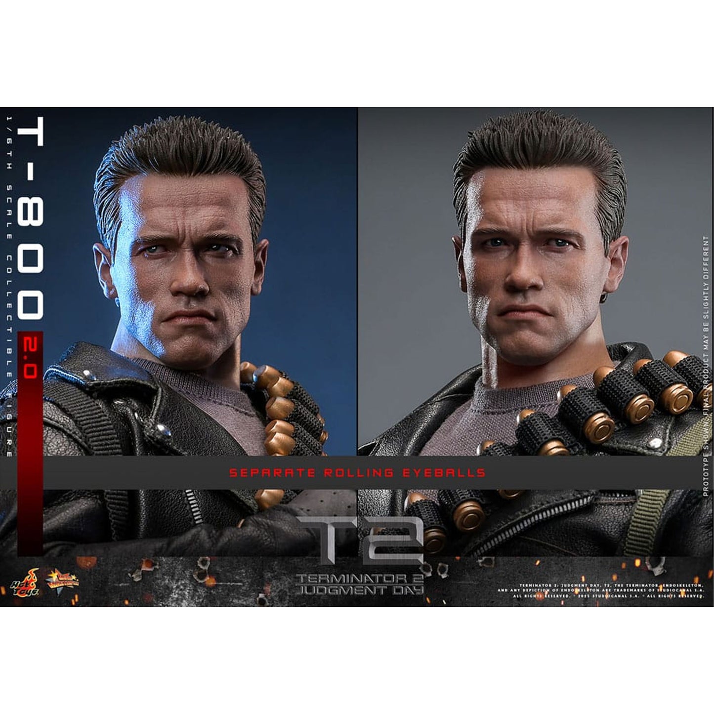 Terminator 2 Movie Masterpiece Action Figure 1/6 T-800 2.0