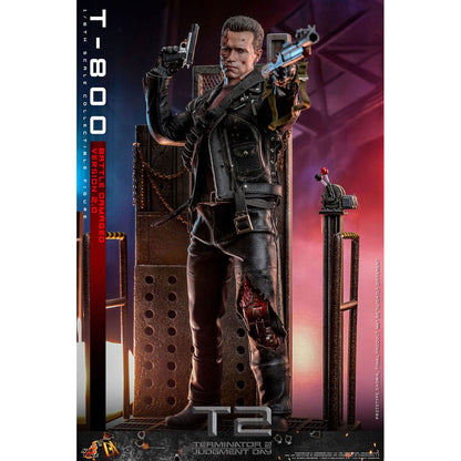 Terminator 2 Movie Masterpiece 1/6 T-800 Battle Damaged Version 2.0 -Action Figuuri