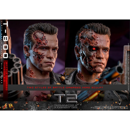 Terminator 2 Movie Masterpiece 1/6 T-800 Battle Damaged Version 2.0 -Action Figuuri