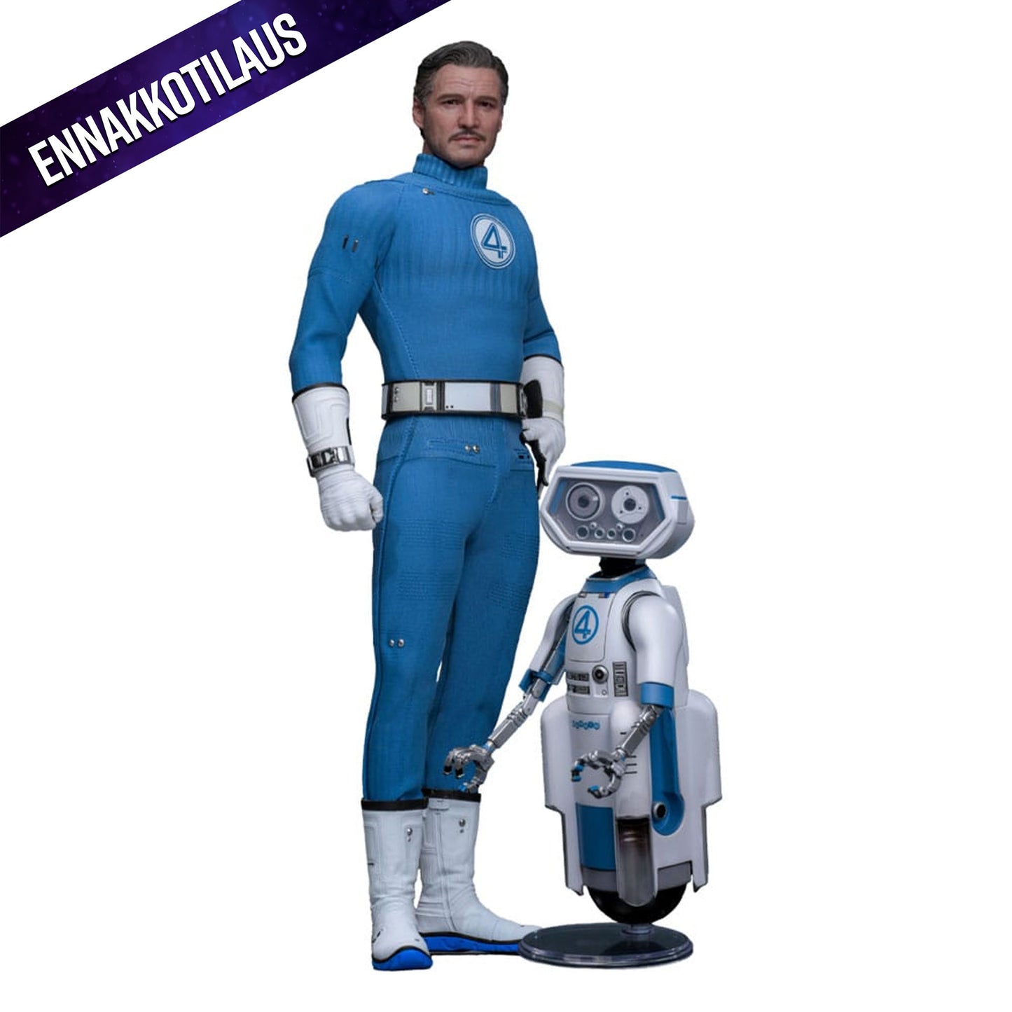 The Fantastic Four: First Steps Movie Masterpiece Action Figure 2-Pack 1/6 Mister Fantastic & H.E.R.B.I.E.
