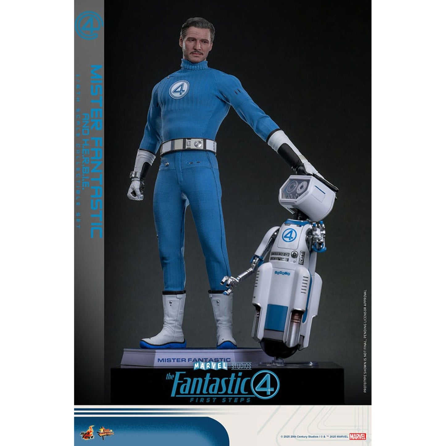 The Fantastic Four: First Steps Movie Masterpiece Action Figure 2-Pack 1/6 Mister Fantastic & H.E.R.B.I.E.