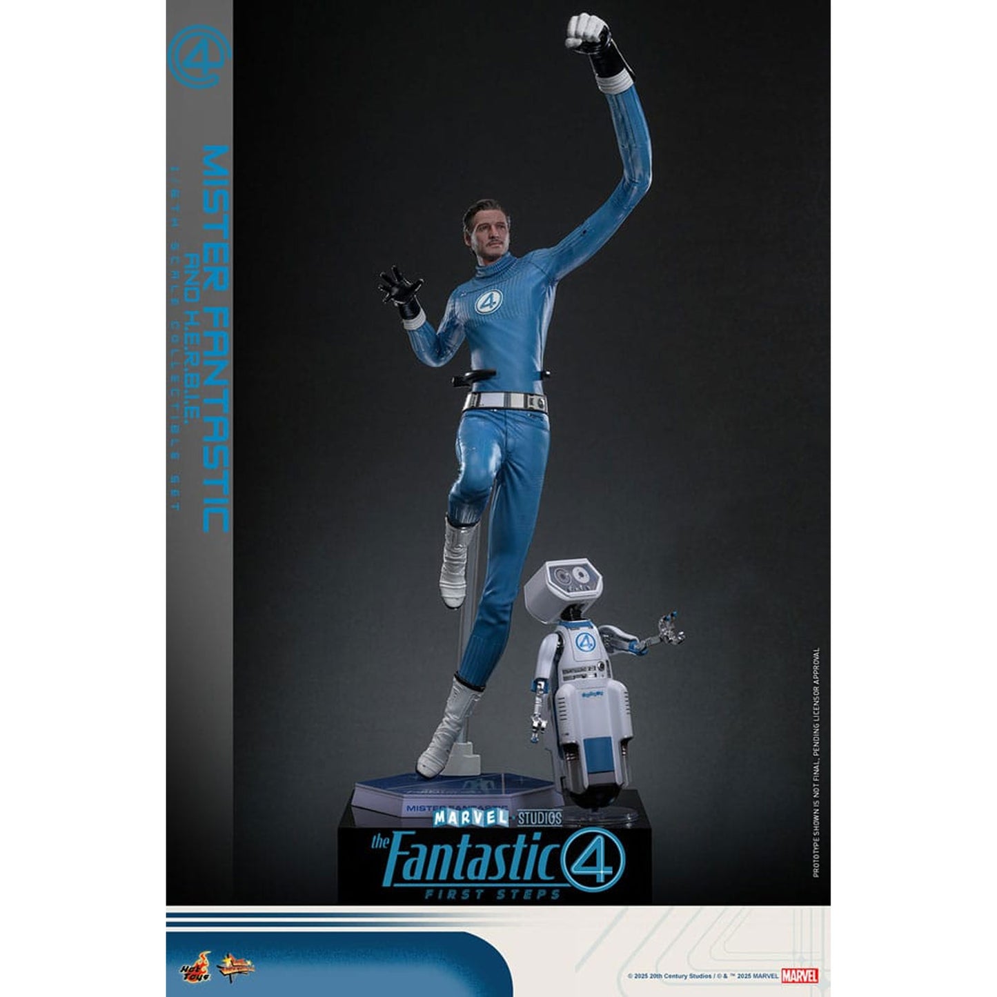 The Fantastic Four: First Steps Movie Masterpiece Action Figure 2-Pack 1/6 Mister Fantastic & H.E.R.B.I.E.