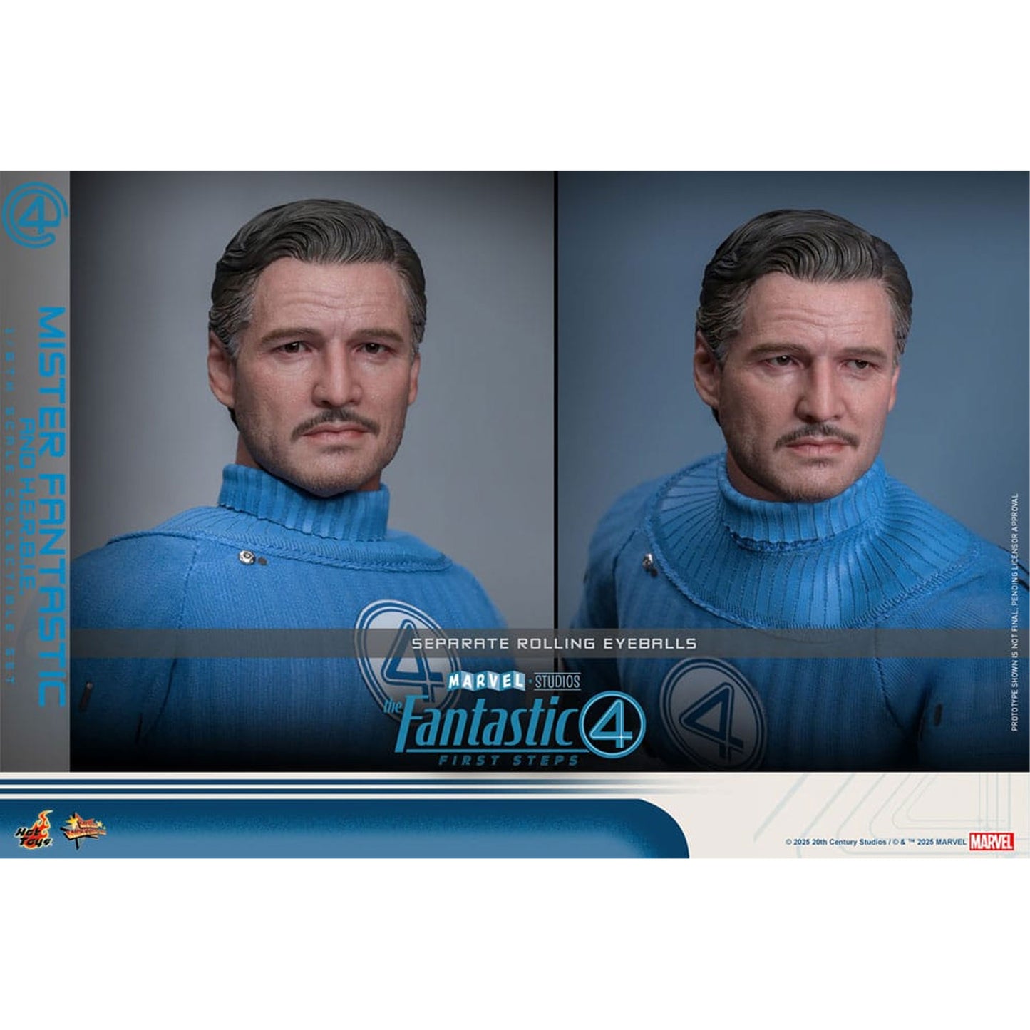 The Fantastic Four: First Steps Movie Masterpiece Action Figure 2-Pack 1/6 Mister Fantastic & H.E.R.B.I.E.