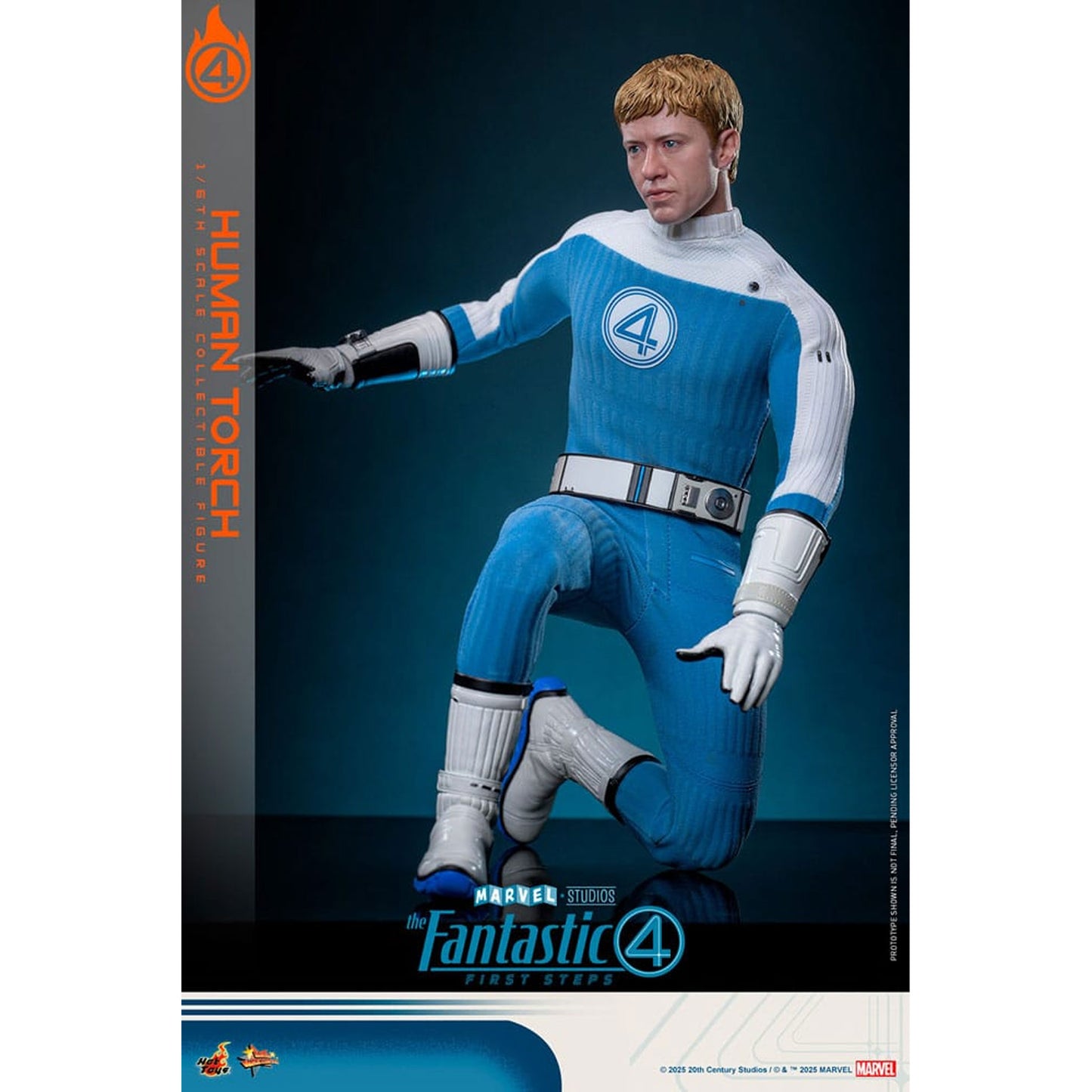 The Fantastic Four: First Steps Movie Masterpiece Action Figure 1/6 Human Torch