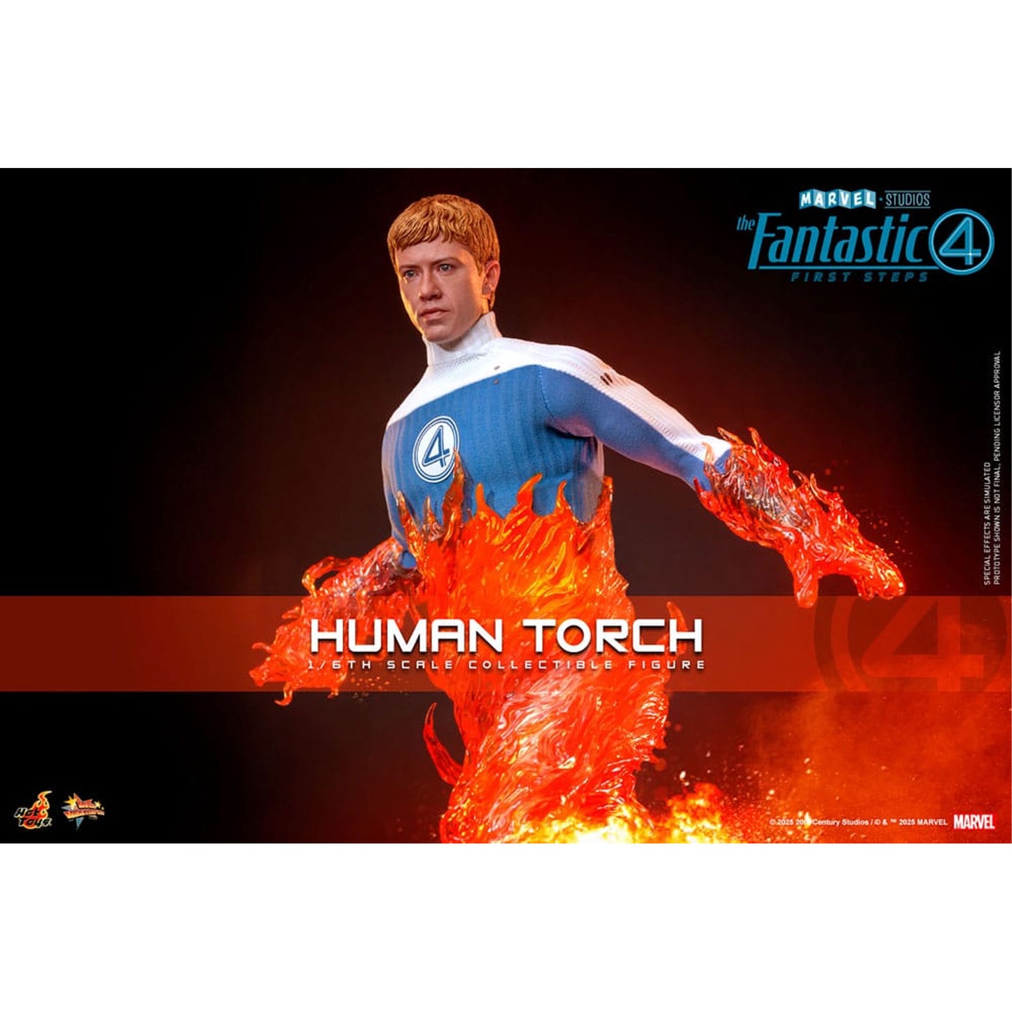 The Fantastic Four: First Steps Movie Masterpiece Action Figure 1/6 Human Torch