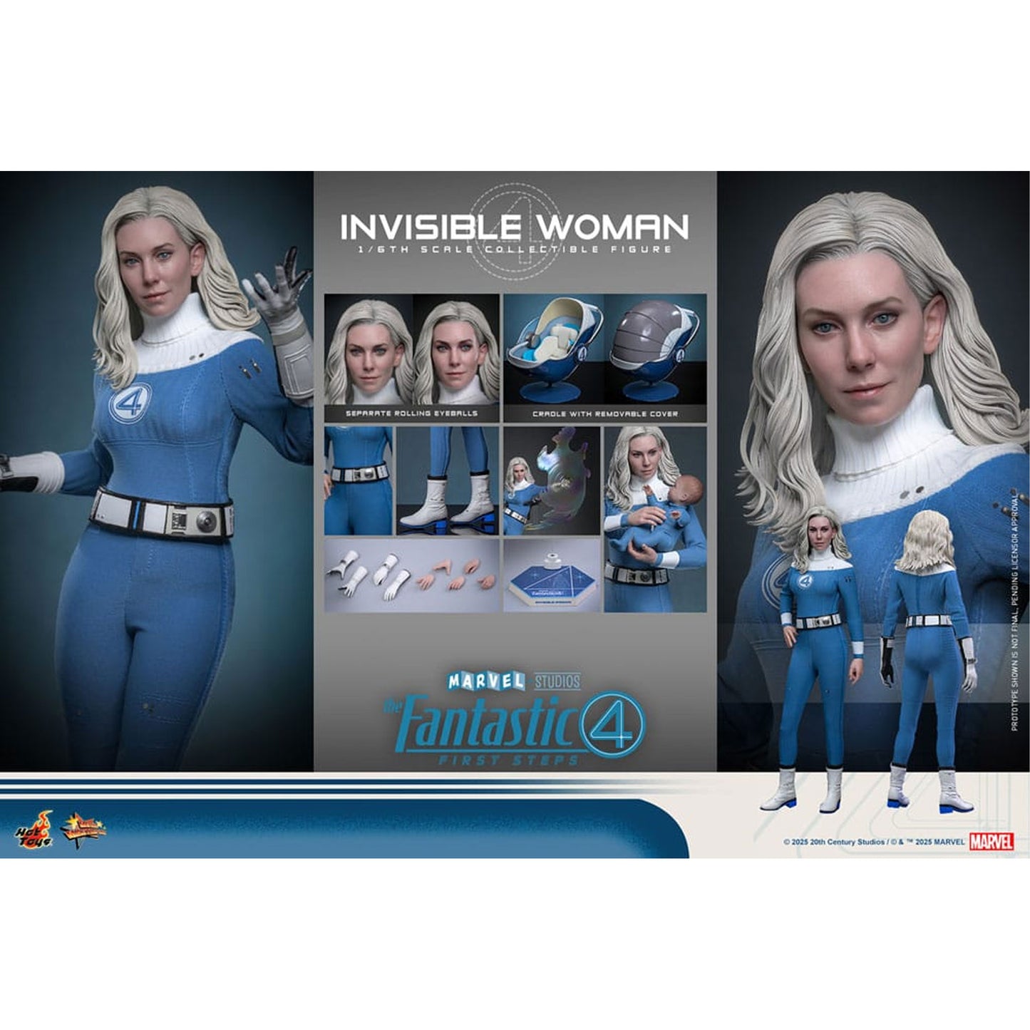 The Fantastic Four: First Steps Movie Masterpiece Action Figure 1/6 Invisible Woman