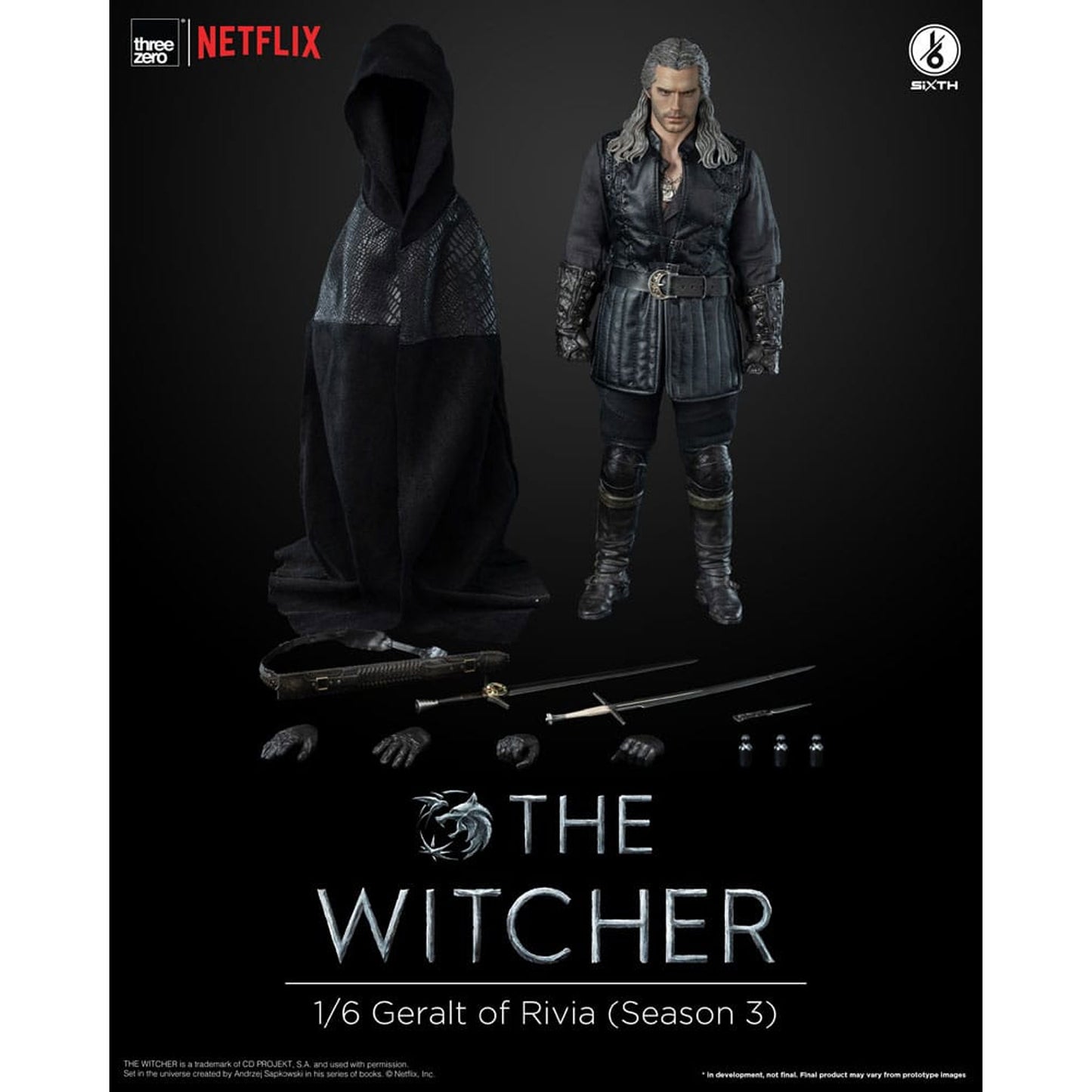 The Witcher Season 3 Action Figure 1/6 Geralt of Rivia