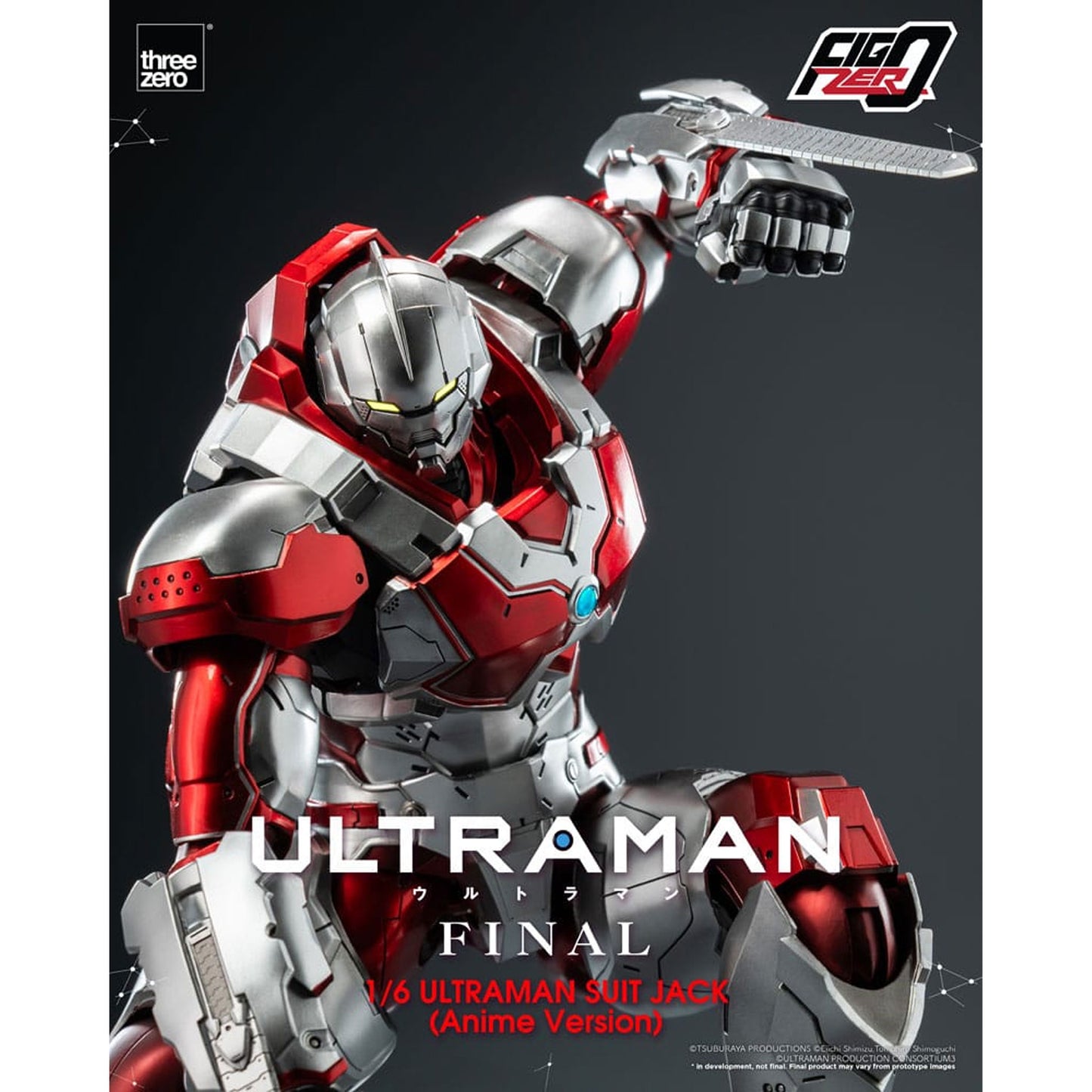 Ultraman Final FigZero Action Figure 1/6 Ultraman Suit Jack Anime Version