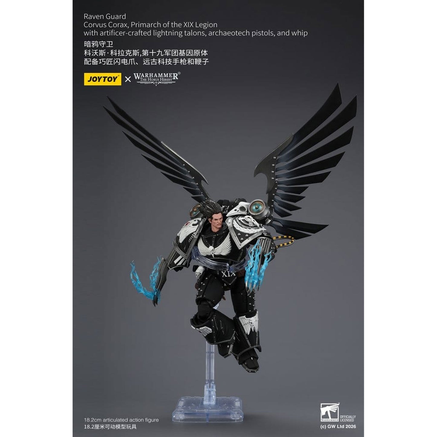 Warhammer 40,000 Raven Guard Corvus Corax, Primarch of the XIX Legion -Action Figure