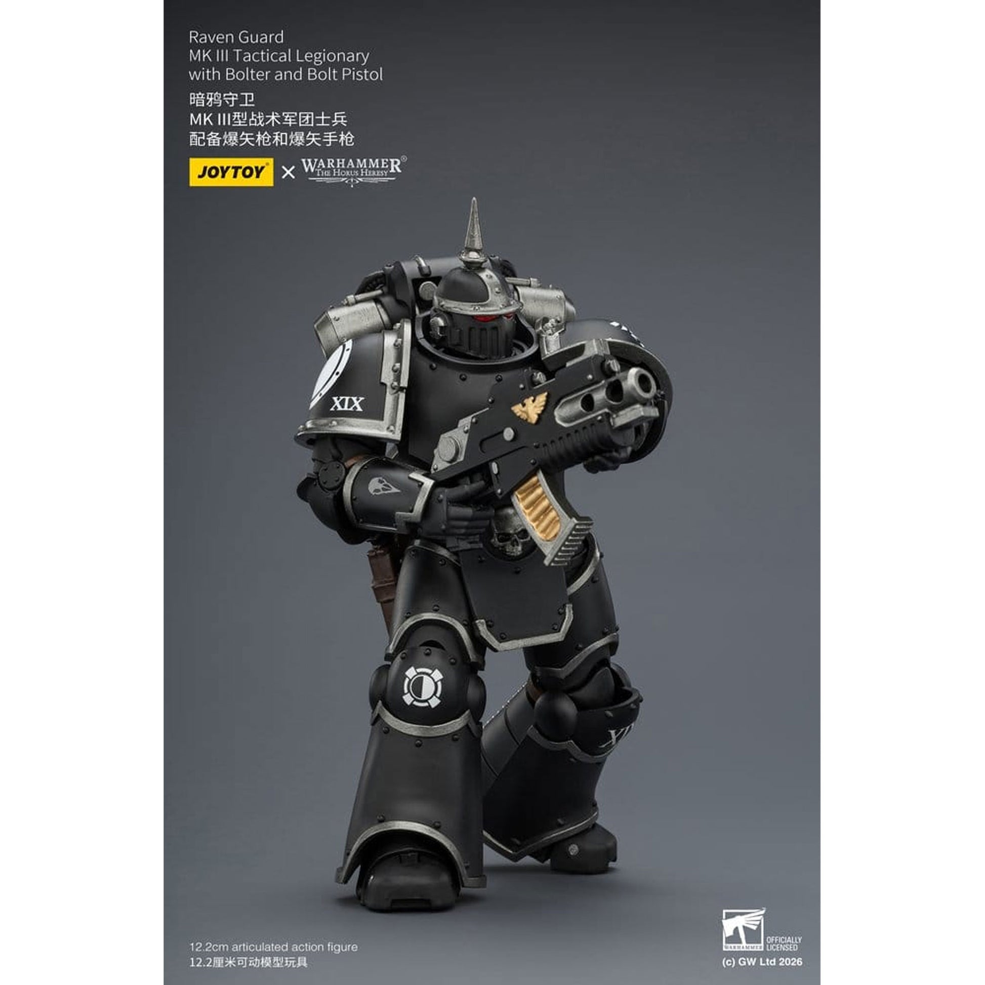 Warhammer 40,000 Raven Guard MK III Tactical Legionary -Action Figure