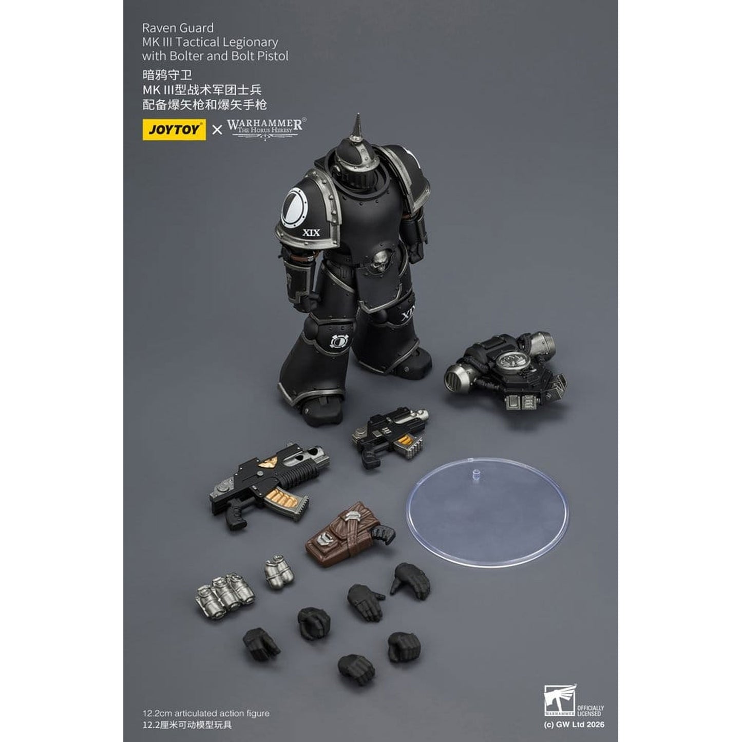Warhammer 40,000 Raven Guard MK III Tactical Legionary -Action Figure