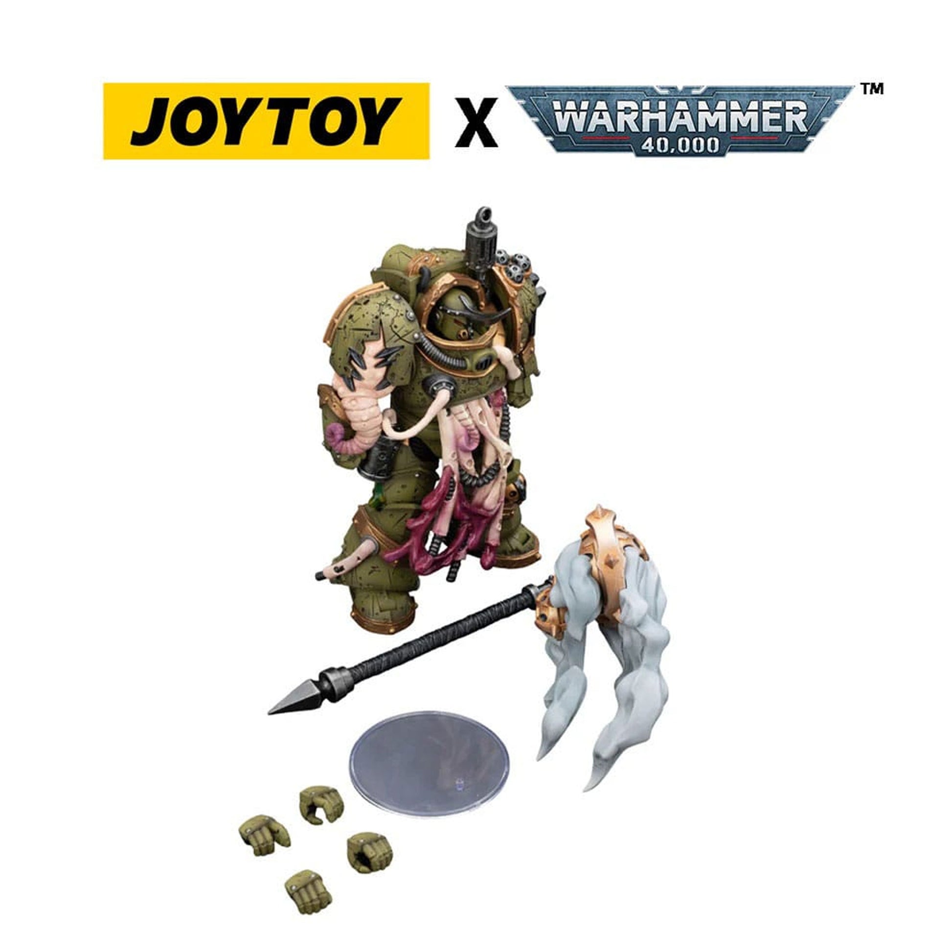 Warhammer 40,000 Death Guard Blightlord Terminator 2 with Flail of Corruption -Action Figure