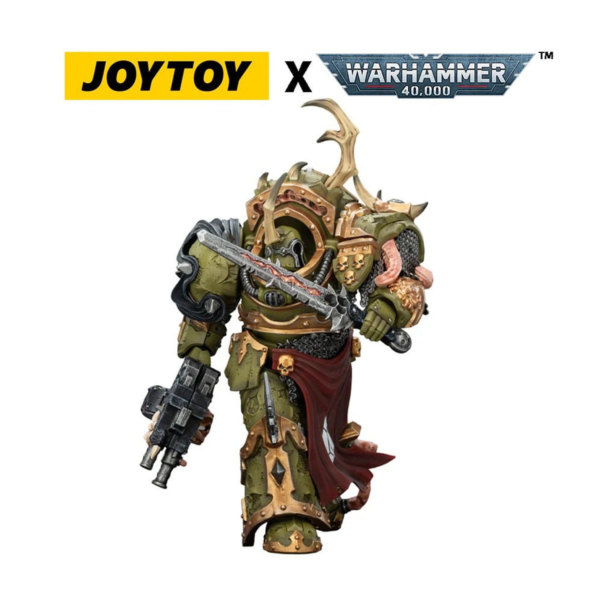 Warhammer 40,000 Death Guard Blightlord Terminator 3 with Combi-bolter and Bubotic Blade -Action Figure