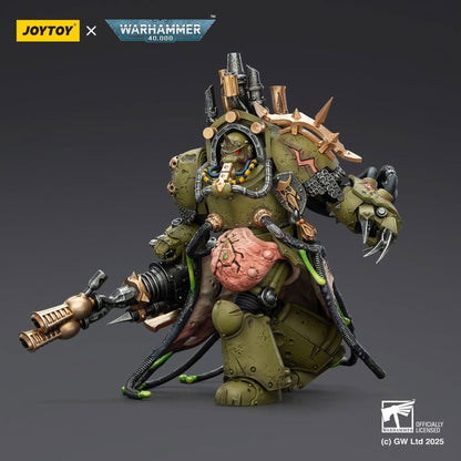 Warhammer 40,000 Death Guard Lord of Virulence with Power Fist and Twin Plague Spewer -Action Figure