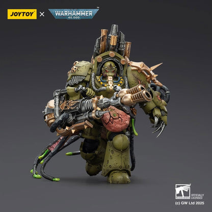 Warhammer 40,000 Death Guard Lord of Virulence with Power Fist and Twin Plague Spewer -Action Figure