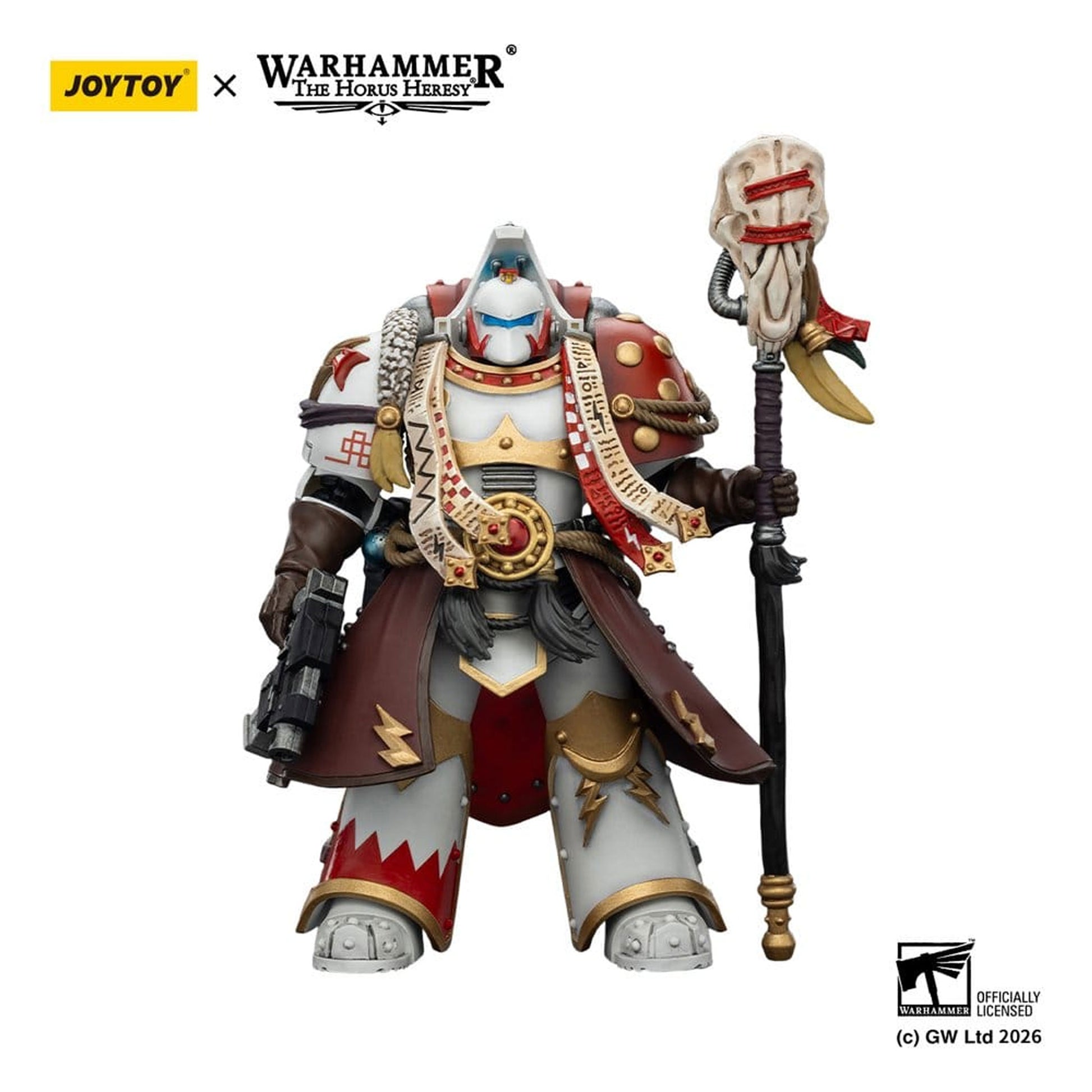 Warhammer 40,000 White Scars Stormseer Consulwith Force Staff and Bolt Pistol -Action Figure