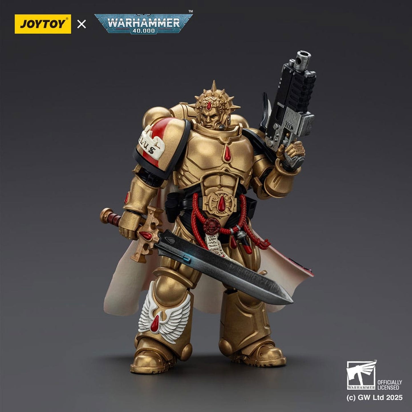 Warhammer 40,000: Combat Patrol Blood Angels Action Figure Captain with Heavy Bolt Pistol & Power Sword