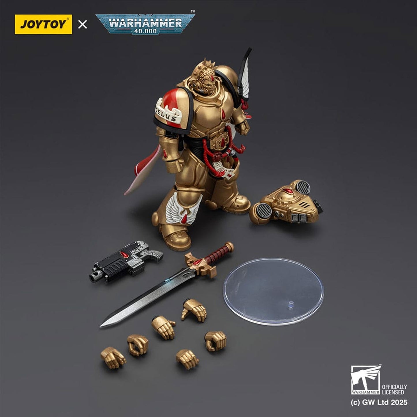 Warhammer 40,000: Combat Patrol Blood Angels Action Figure Captain with Heavy Bolt Pistol & Power Sword