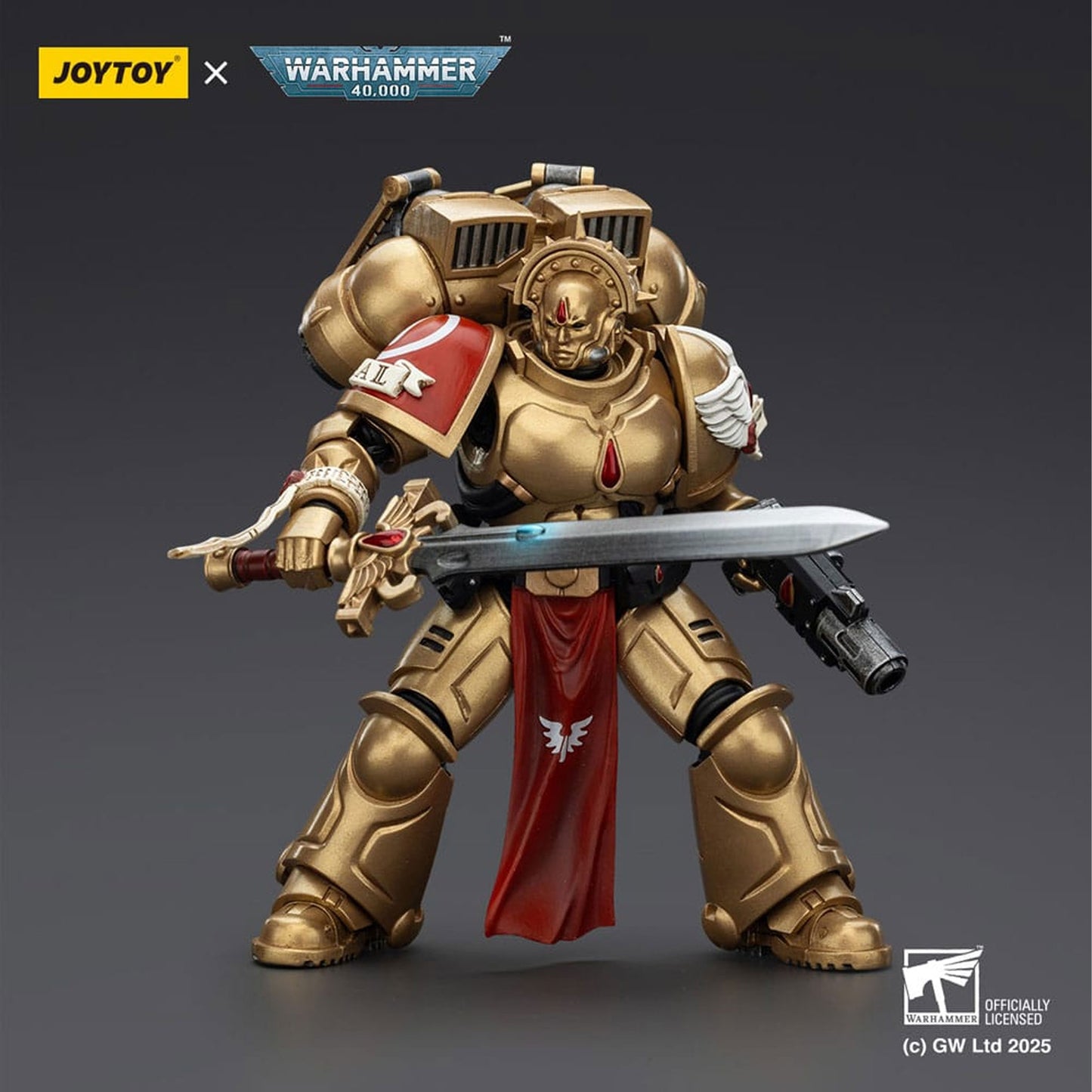 Warhammer 40,000: Combat Patrol Blood Angels Action Figure Sanguinary Guard 1 with Inferno Pistol and Encarmine Blade