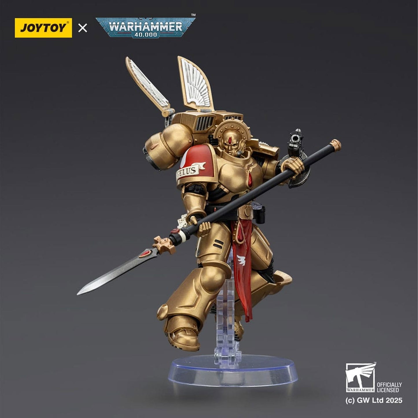Warhammer 40,000: Combat Patrol Blood Angels Action Figure Sanguinary Guard 2 with Angelus Boltgun and Encarmine Spear
