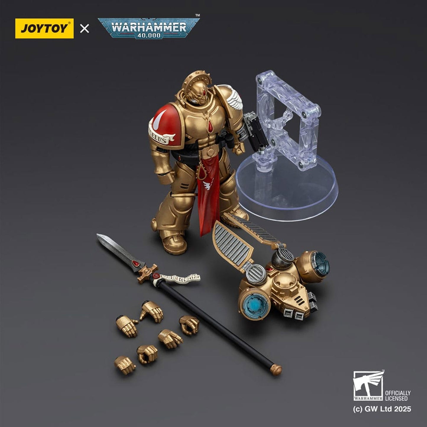 Warhammer 40,000: Combat Patrol Blood Angels Action Figure Sanguinary Guard 2 with Angelus Boltgun and Encarmine Spear