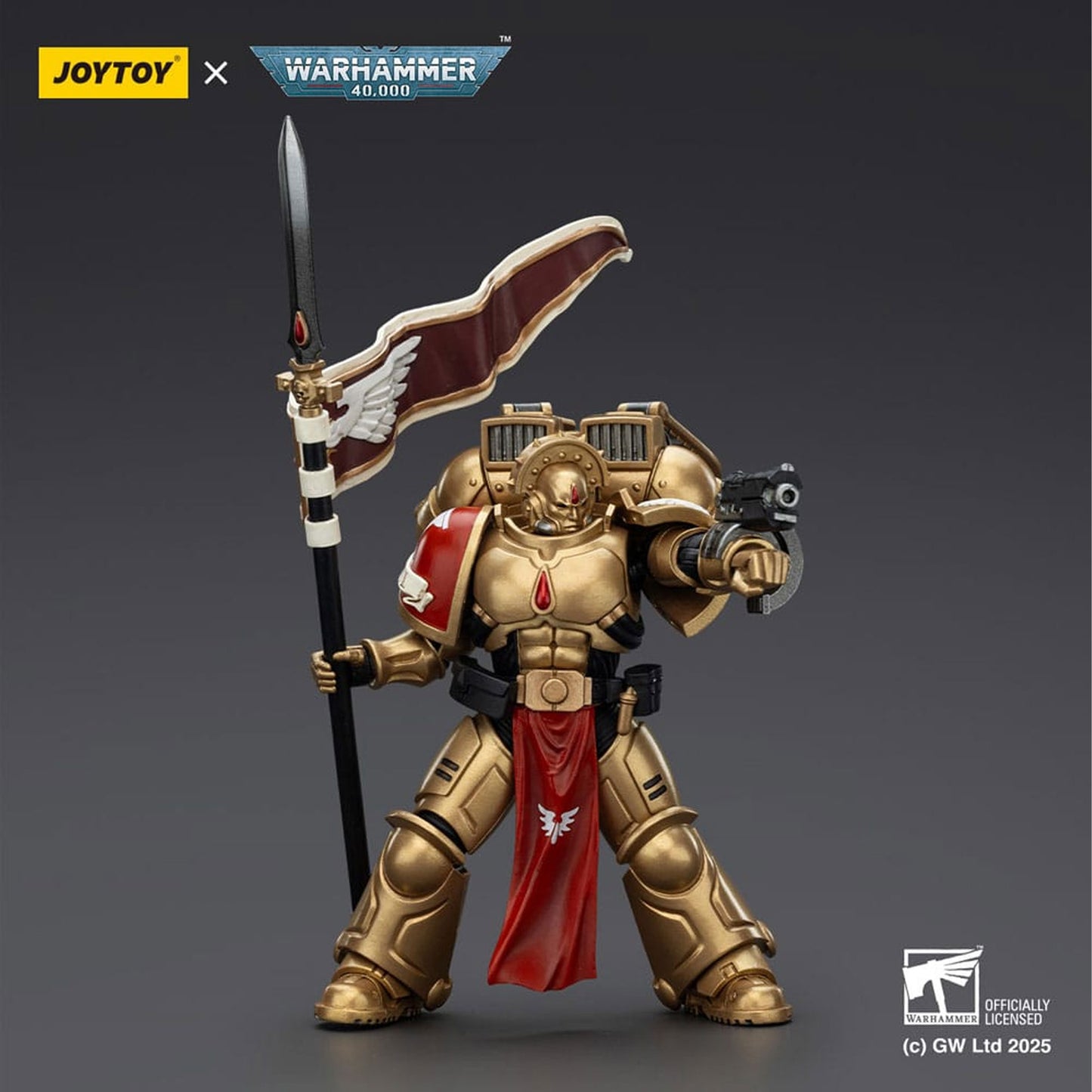 Warhammer 40,000: Combat Patrol Blood Angels Action Figure Sanguinary Guard 3 with Angelus Boltgun and Encarmine Spear