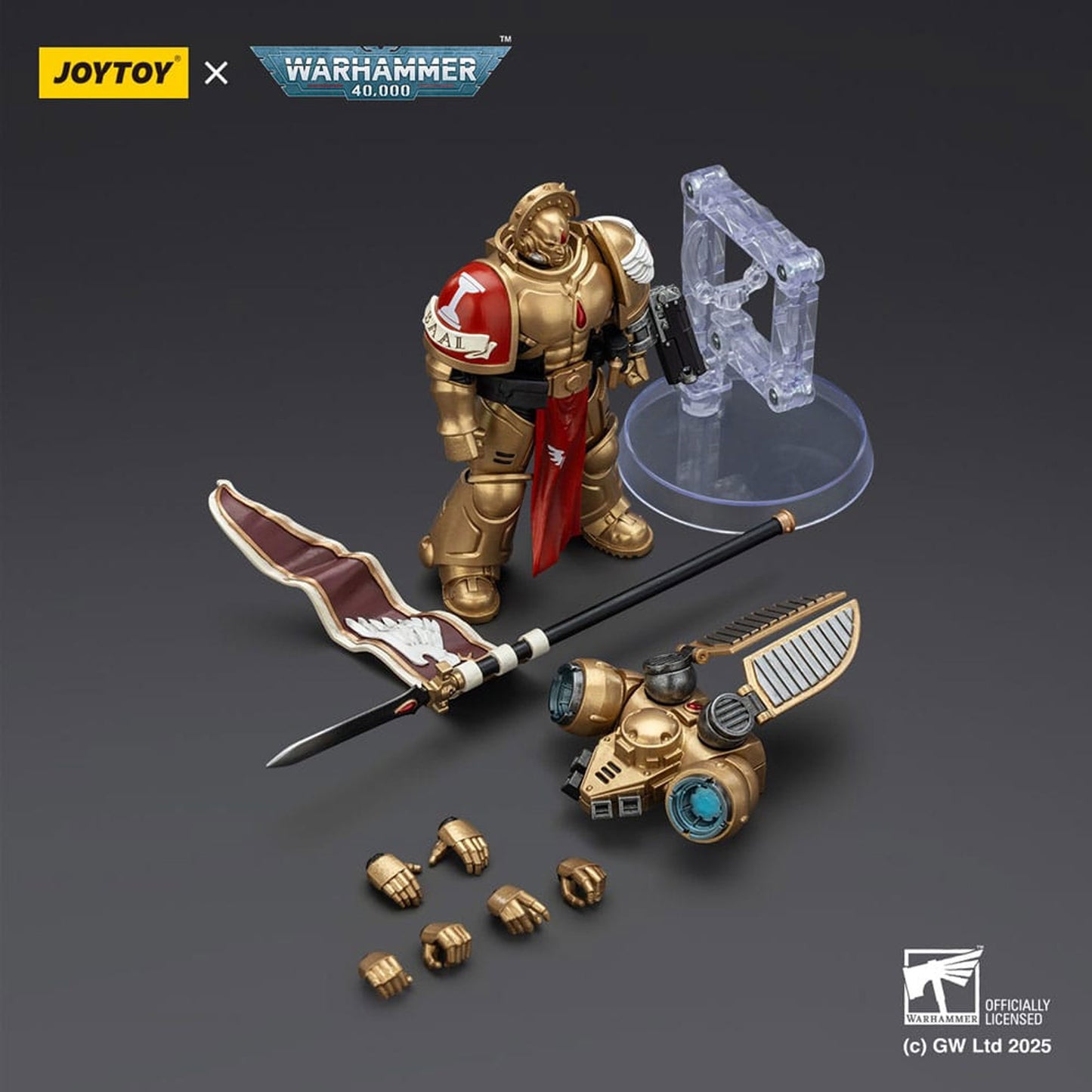 Warhammer 40,000: Combat Patrol Blood Angels Action Figure Sanguinary Guard 3 with Angelus Boltgun and Encarmine Spear