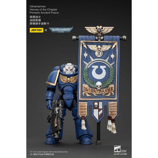 Warhammer 40k Action Figure 1/18 Ultramarines Heroes of the Chapter Primaris Ancient Posca