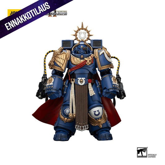 Warhammer 40k Action Figure Ultramarines Marneus Calgar Chapter Master with MKX Gravis Armour and Gauntlets of Ultramar